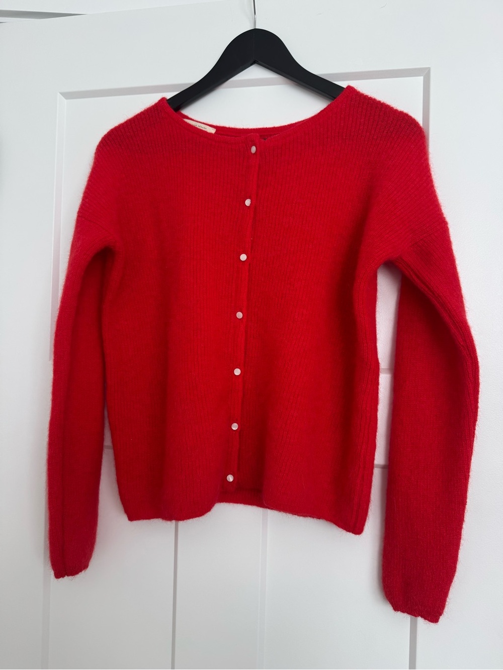 Sezane GASPARD CARDIGAN in red - Picture 2 of 4